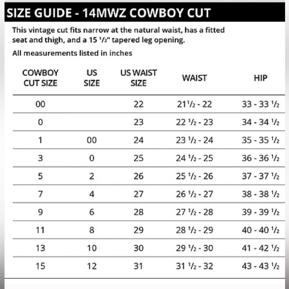 Wrangler Vintage Cowboy Cut Jeans High Rise
Tall Rigid Blue Denim 13MWZG - Picture 8 of 8